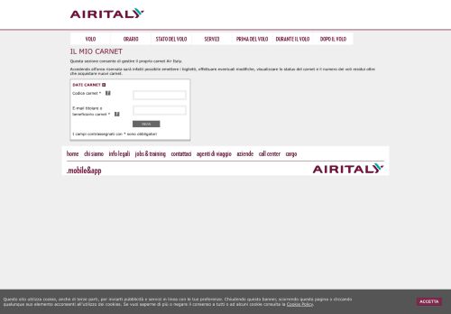 
                            4. Meridiana - Il mio Carnet - Air Italy