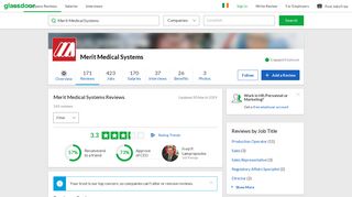 
                            5. Merit Medical Systems Reviews | Glassdoor.ie