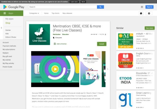 
                            13. Meritnation - CBSE ICSE & More - Apps on Google Play