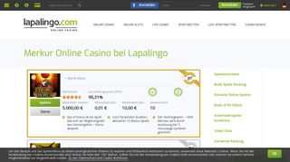 
                            6. Merkur Online Casino bei Lapalingo