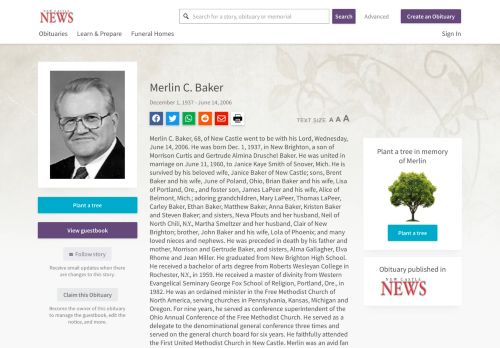 
                            11. Merlin Baker | Obituary | New Castle News