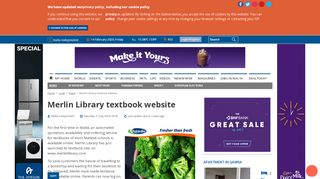 
                            10. Merlin Library textbook website - The Malta Independent