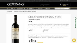 
                            9. Merlot Cabernet Sauvignon - Giordano - Weine