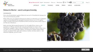 
                            8. Merlot - Deutsches Weininstitut