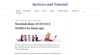 
                            7. Merubah akun AYODANCE MOBILE ke dunia app – Reviews and ...