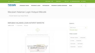 
                            5. Merubah Halaman Login Hotspot Mikrotik - Teknody.com