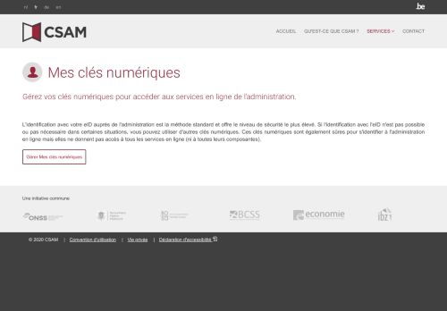 
                            6. Mes clés numériques - CSAM.be