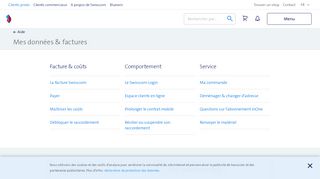 
                            13. Mes données et factures - Aide et assistance - Swisscom