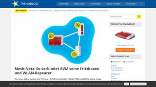 
                            7. Mesh-Netz: So verbindet AVM seine Fritzboxen und WLAN-Repeater ...