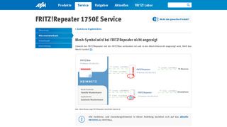 
                            2. Mesh-Symbol wird bei FRITZ!Repeater nicht angezeigt - AVM