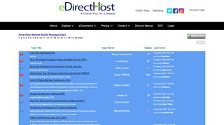 
                            13. Message Board - eDirectHost Website Builder