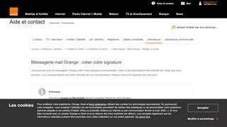 
                            5. Messagerie mail Orange : créer votre signature - Assistance Orange