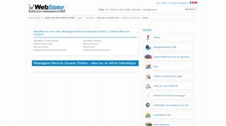 
                            7. Messagerie Mercure Douane Zimbra - Webstator