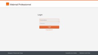 
                            6. Messagerie Professionnelle Orange - Login Page