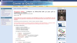 
                            11. Messagerie Zimbra - Configurer un iPhone/Pad - Site du Centre de ...