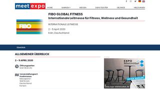 
                            8. Messe: FIBO - Internationale Leitmesse für Fitness, Wellness und ...