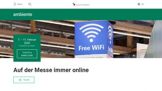 
                            13. Messe Frankfurt WiFi - Ambiente