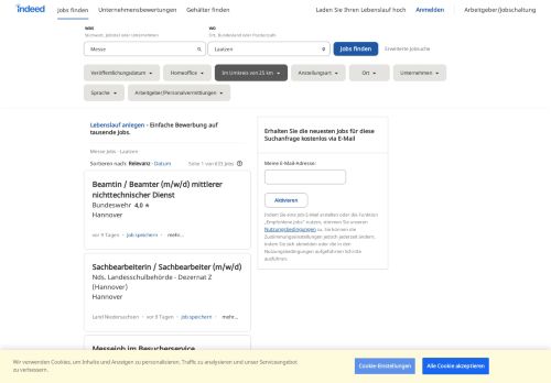 
                            10. Messe Jobs in Laatzen - Februar 2019 | Indeed.com