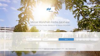 
                            5. Messe München GmbH Login Page - Messe München media database