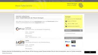 
                            10. Messe Stuttgart - MESSE TICKETSERVICE