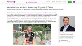 
                            12. Messehostess werden: Bewerbung, Eignung & Gehalt - InStaff