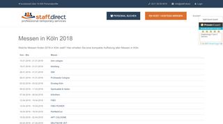 
                            5. Messen in Köln 2018 » Staff.Direct