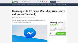 
                            8. Messenger da PC come WhatsApp Web (senza entrare su Facebook)