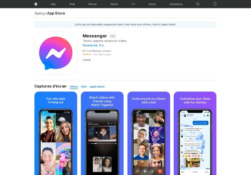 
                            12. Messenger dans l'App Store - iTunes - Apple