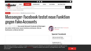 
                            6. Messenger: Facebook testet neue Funktion gegen Fake-Accounts