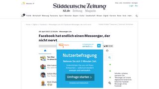 
                            9. Messenger Lite: Ein Facebook-Messenger, der nicht nervt - Digital ...