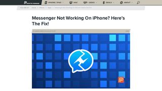 
                            11. Messenger Not Working On iPhone? Here's The Fix! - Payette Forward