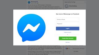 
                            7. Messenger - Now you can get your SMS messages in... | Facebook