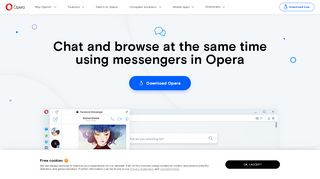 
                            12. Messengers in the sidebar | Opera