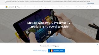 
                            7. Met de Windows 10 Proximus TV-app kijk je nu overal televisie