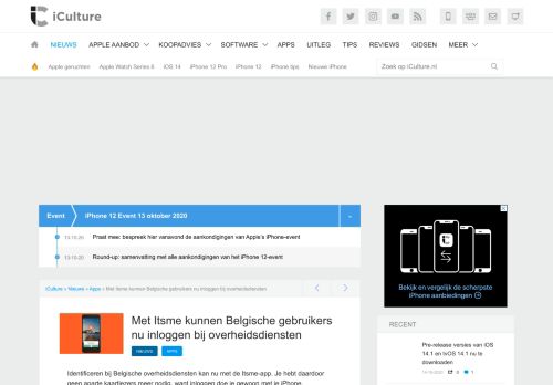 
                            12. Met Itsme kunnen Belgische gebruikers inloggen bij ... - iCulture