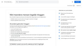 
                            3. Met meerdere mensen tegelijk inloggen - Chromebook Help