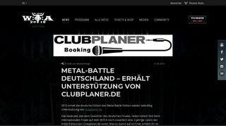 
                            11. Metal-Battle Deutschland – erhält Unterstützung von Clubplaner.de