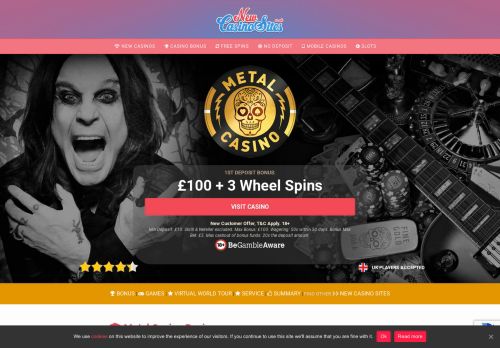 
                            9. Metal Casino | Get a Heavy BONUS with WheelSpins right here!