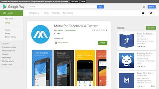 
                            5. Metal for Facebook & Twitter - Aplikasi di Google Play