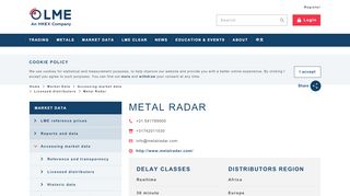 
                            8. Metal Radar - London Metal Exchange