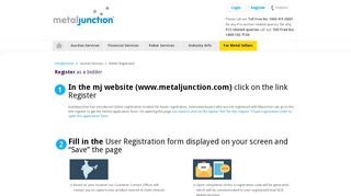
                            3. metaljunction - Bidder registration process