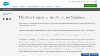 
                            7. Metallica: Hautnah an den Fans dank Salesforce - Salesforce ...