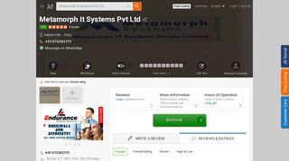 
                            5. Metamorph It Systems Pvt Ltd, Banjara Hills - Justdial