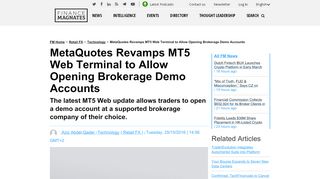 
                            12. MetaQuotes Revamps MT5 Web Terminal to Allow Opening ...