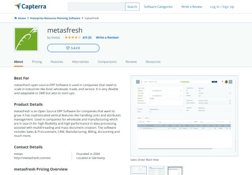 
                            11. metasfresh Reviews and Pricing - 2019 - Capterra