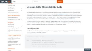 
                            12. Metasploitable 2 Exploitability Guide - Rapid7