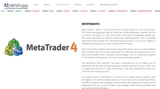 
                            3. MetaTrader 4 - BetaFX245