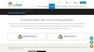 
                            13. MetaTrader 4 Download — LiteForex