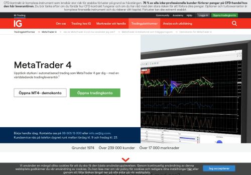 
                            12. MetaTrader 4 | MT4 | IG Sverige - IG.com