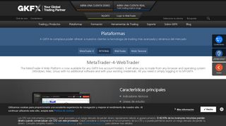 
                            2. MetaTrader-4-WebTrader - GKFX